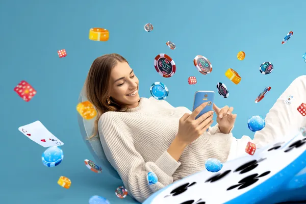 A woman in a luxurious green gown next to an ornate roulette wheel, capturing the upscale casino mood of PHILPOWER.